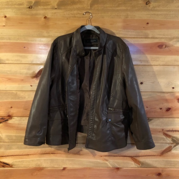 giacca leather jacket